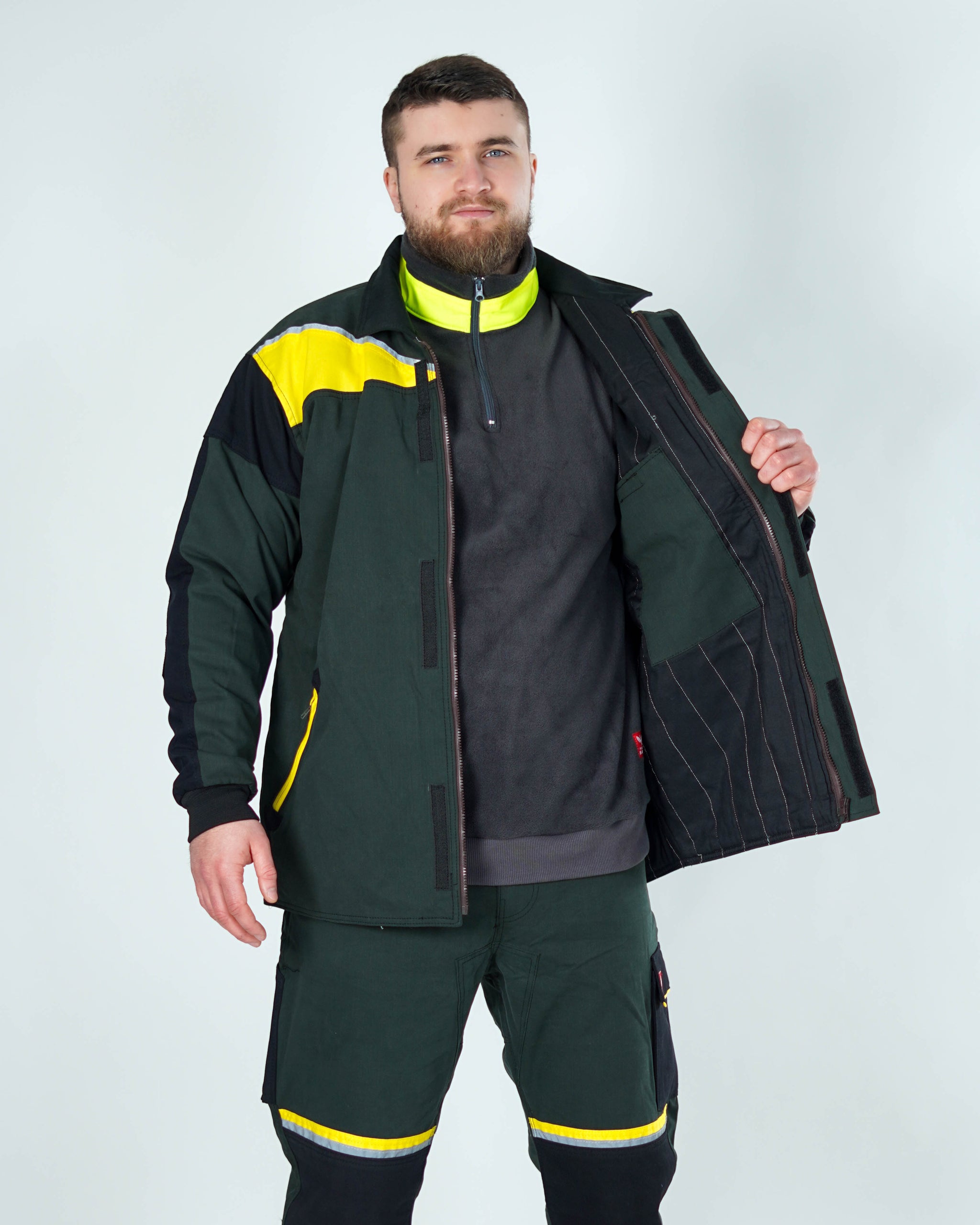 Zelena Profesionalna Zimska Jakna