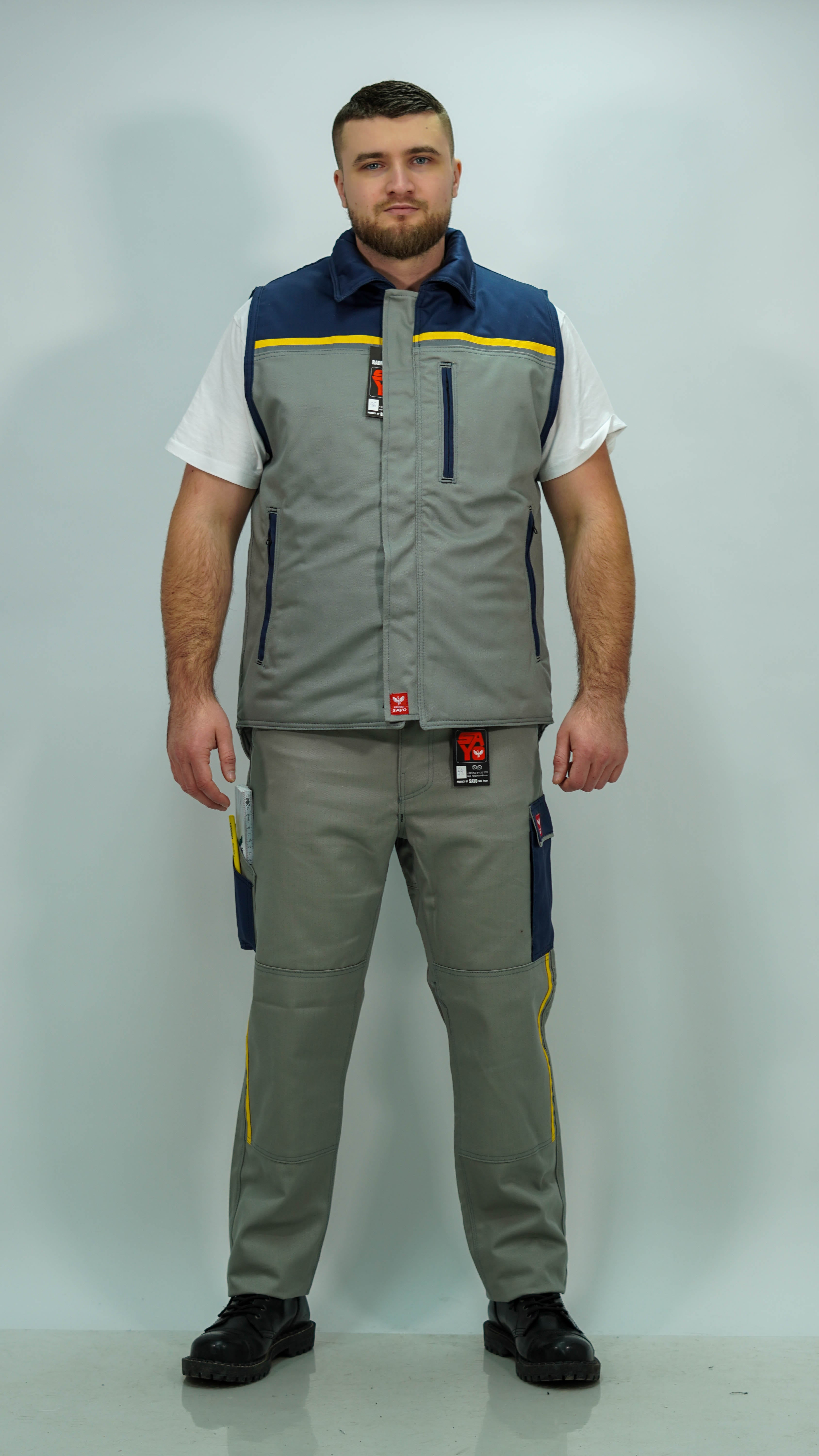 Mis Sivi Profesionalni Radni Prsluk