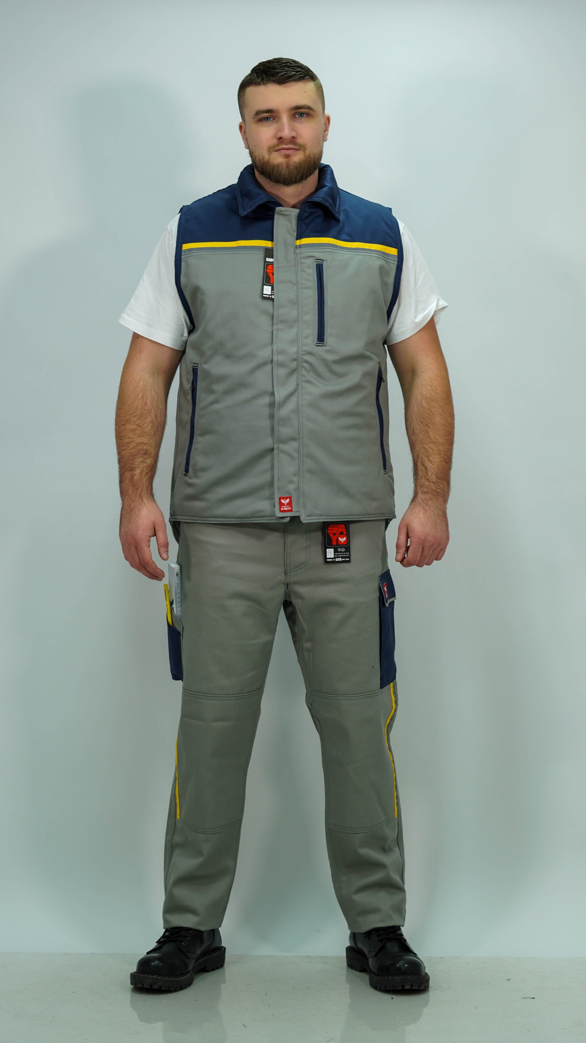 Mis Sivi Profesionalni Radni Prsluk