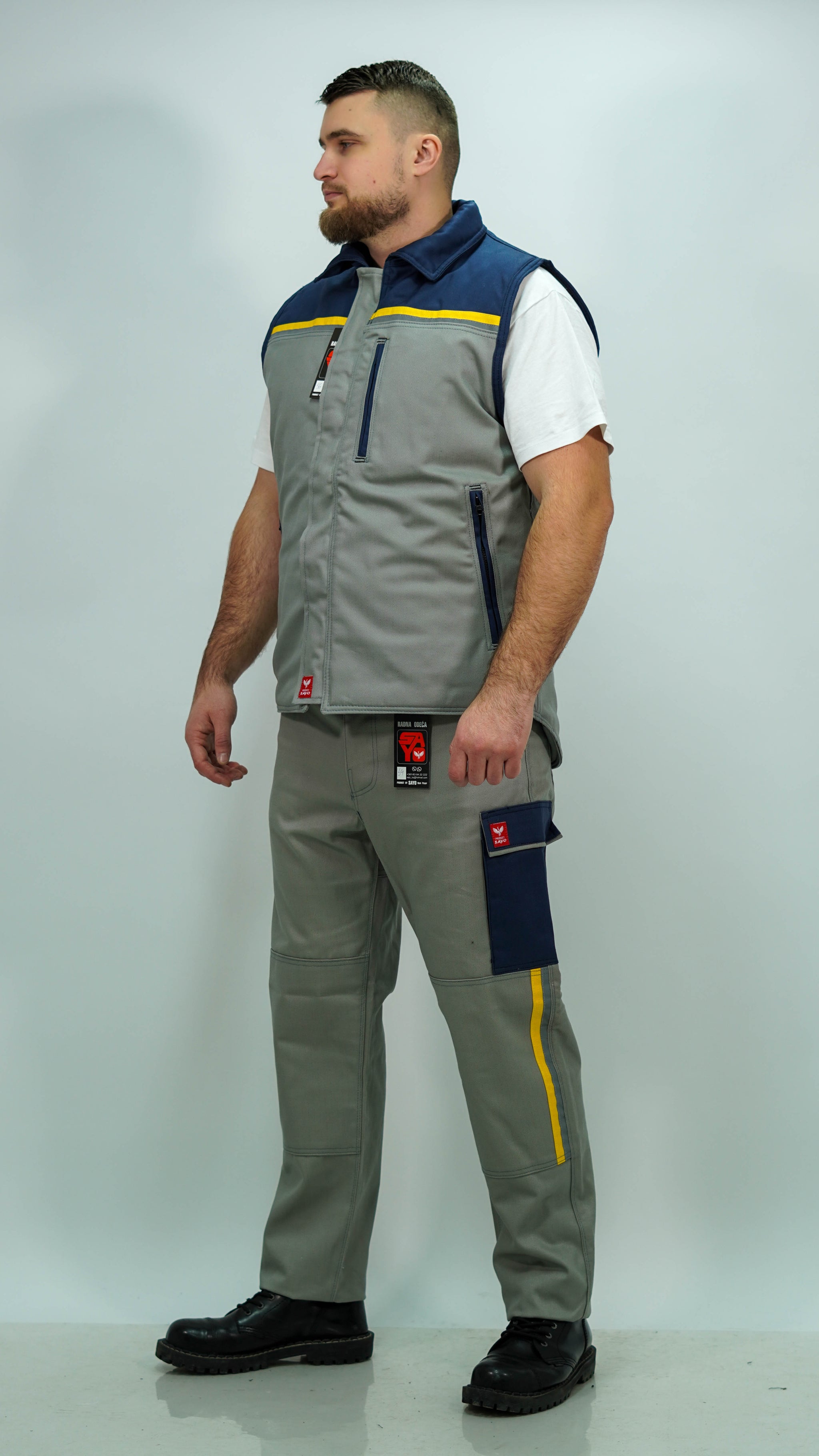 Mis Sivi Profesionalni Radni Prsluk