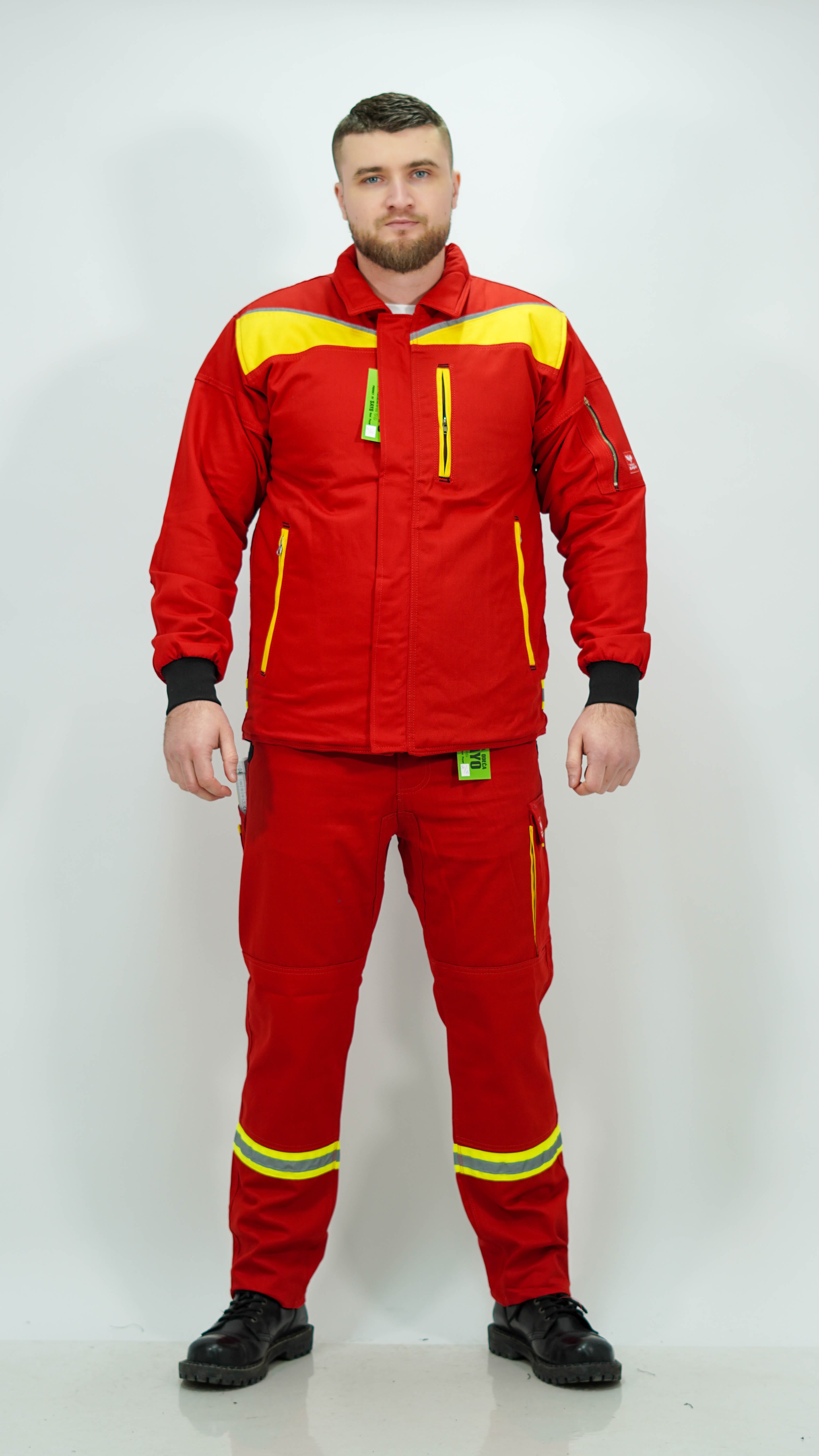 Komplet Crveno Radno Odelo Traka