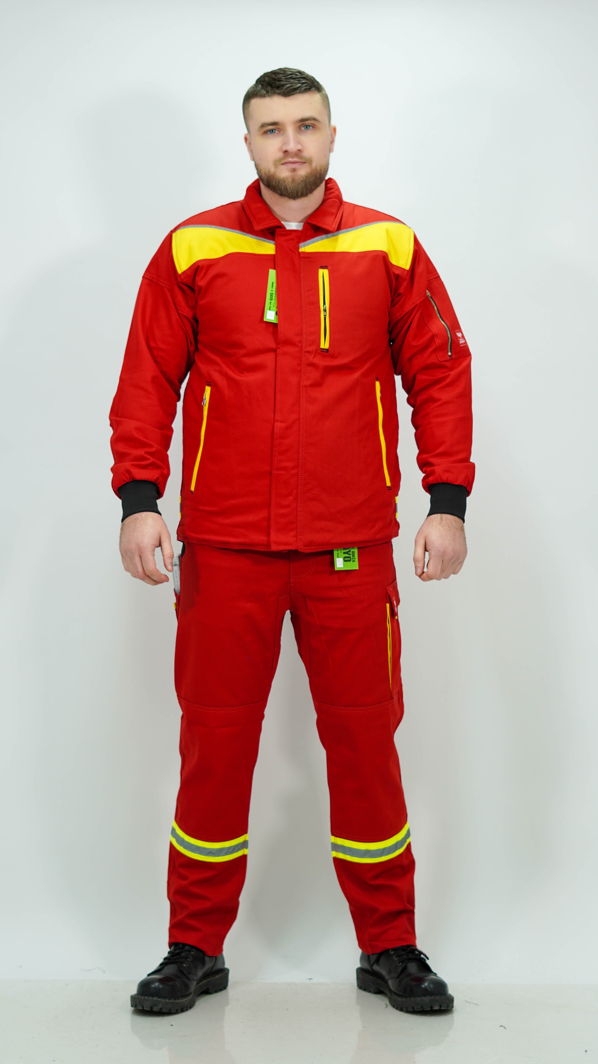 Komplet Crveno Radno Odelo Traka