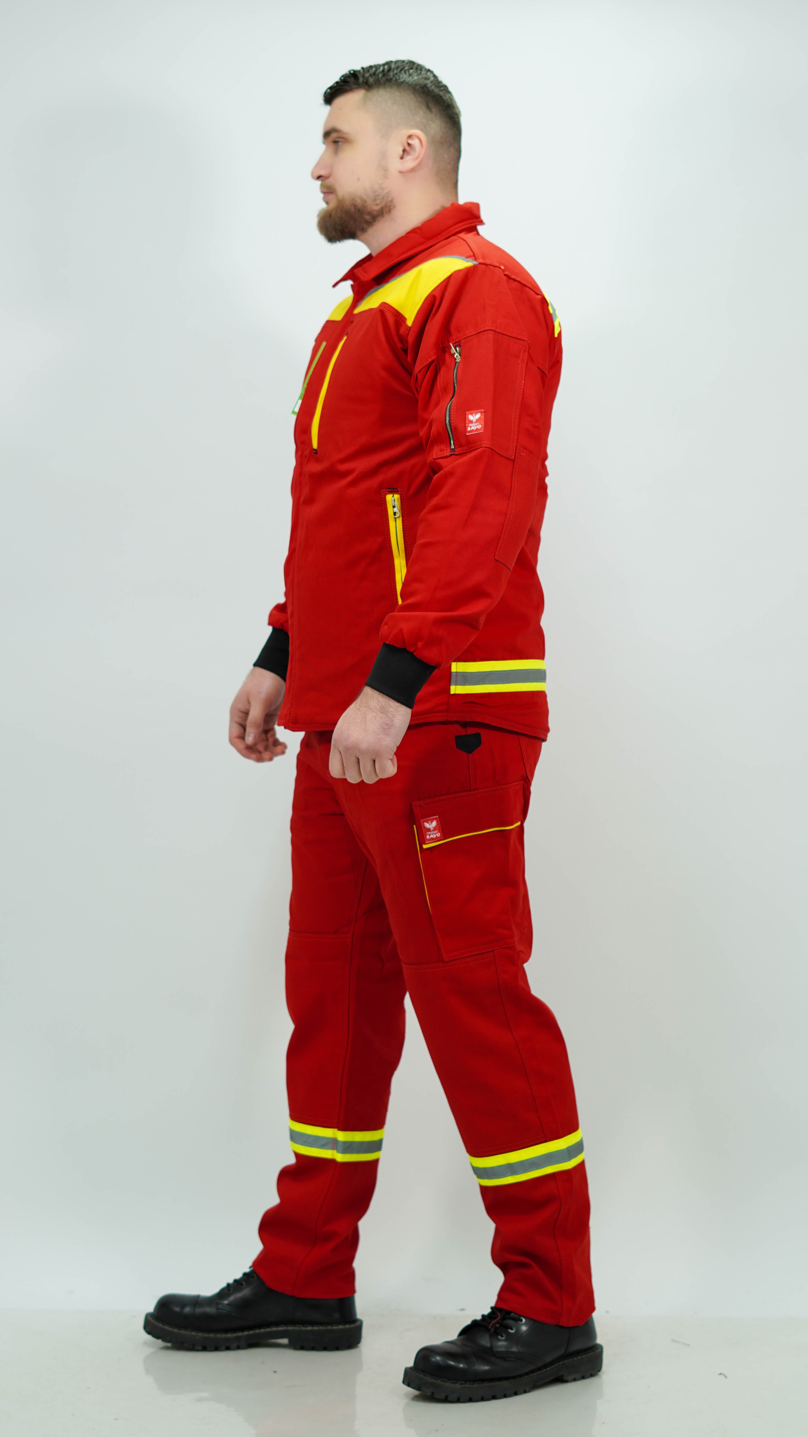 Komplet Crveno Radno Odelo Traka