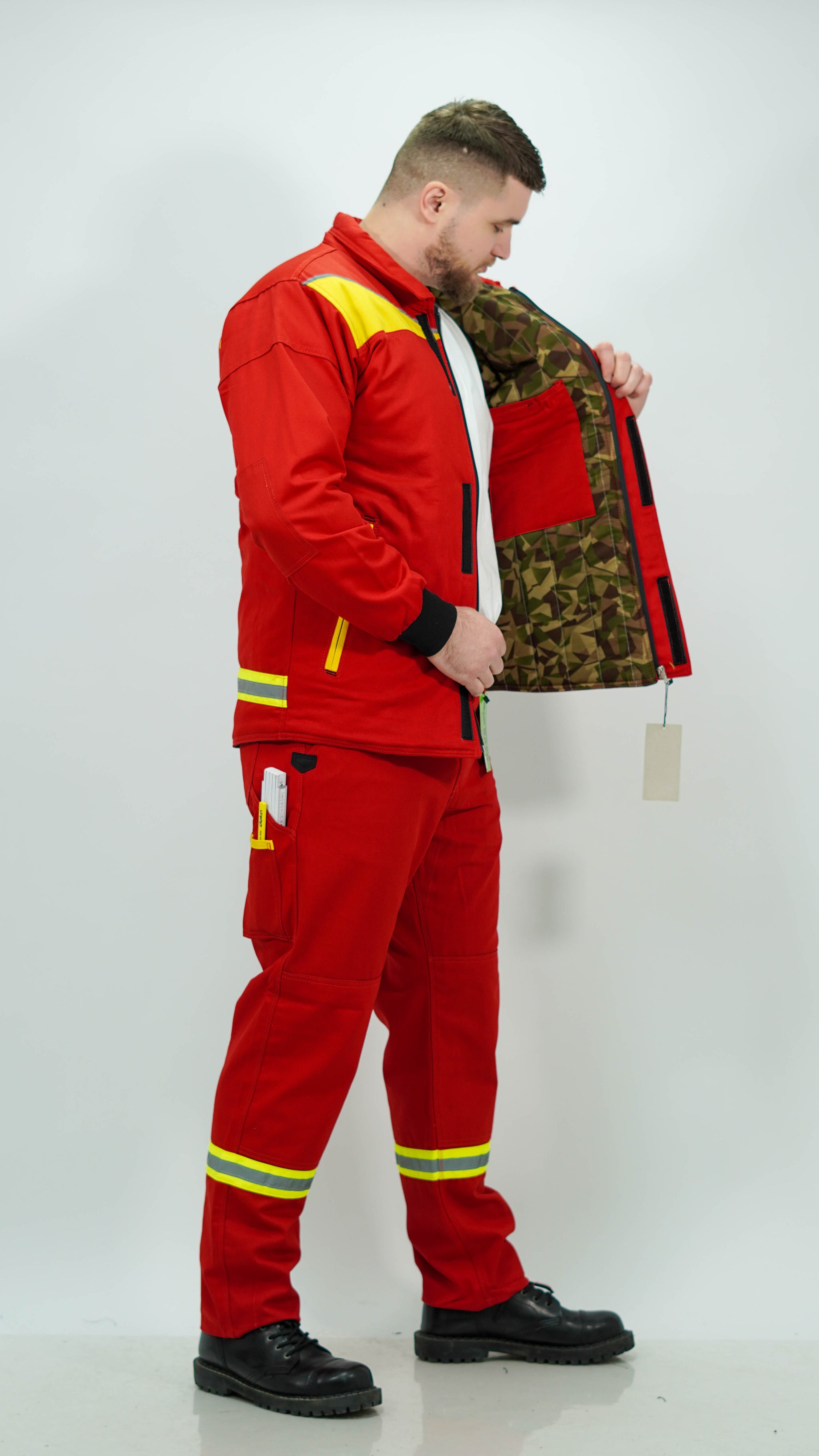 Komplet Crveno Radno Odelo Traka