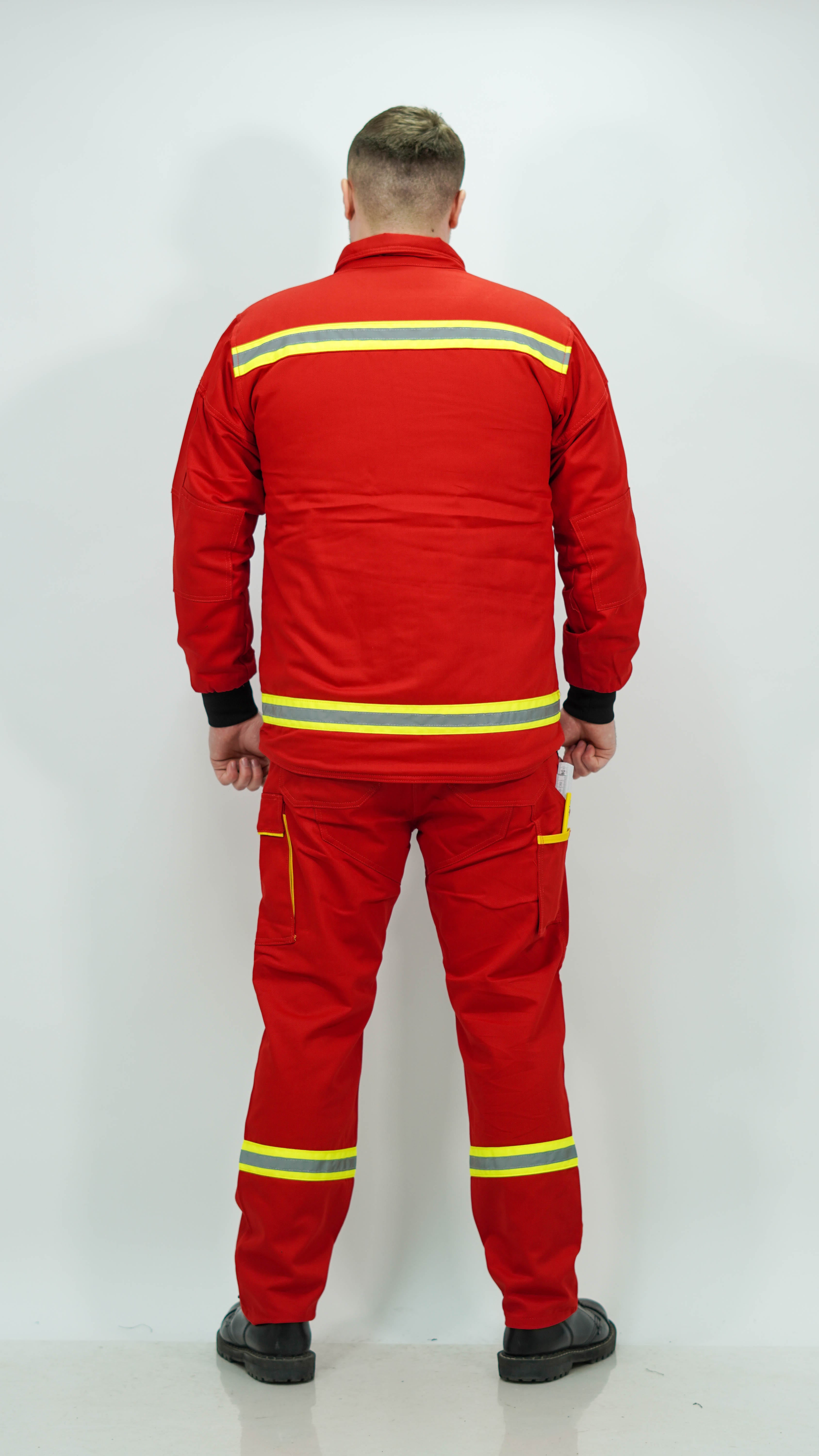 Komplet Crveno Radno Odelo Traka