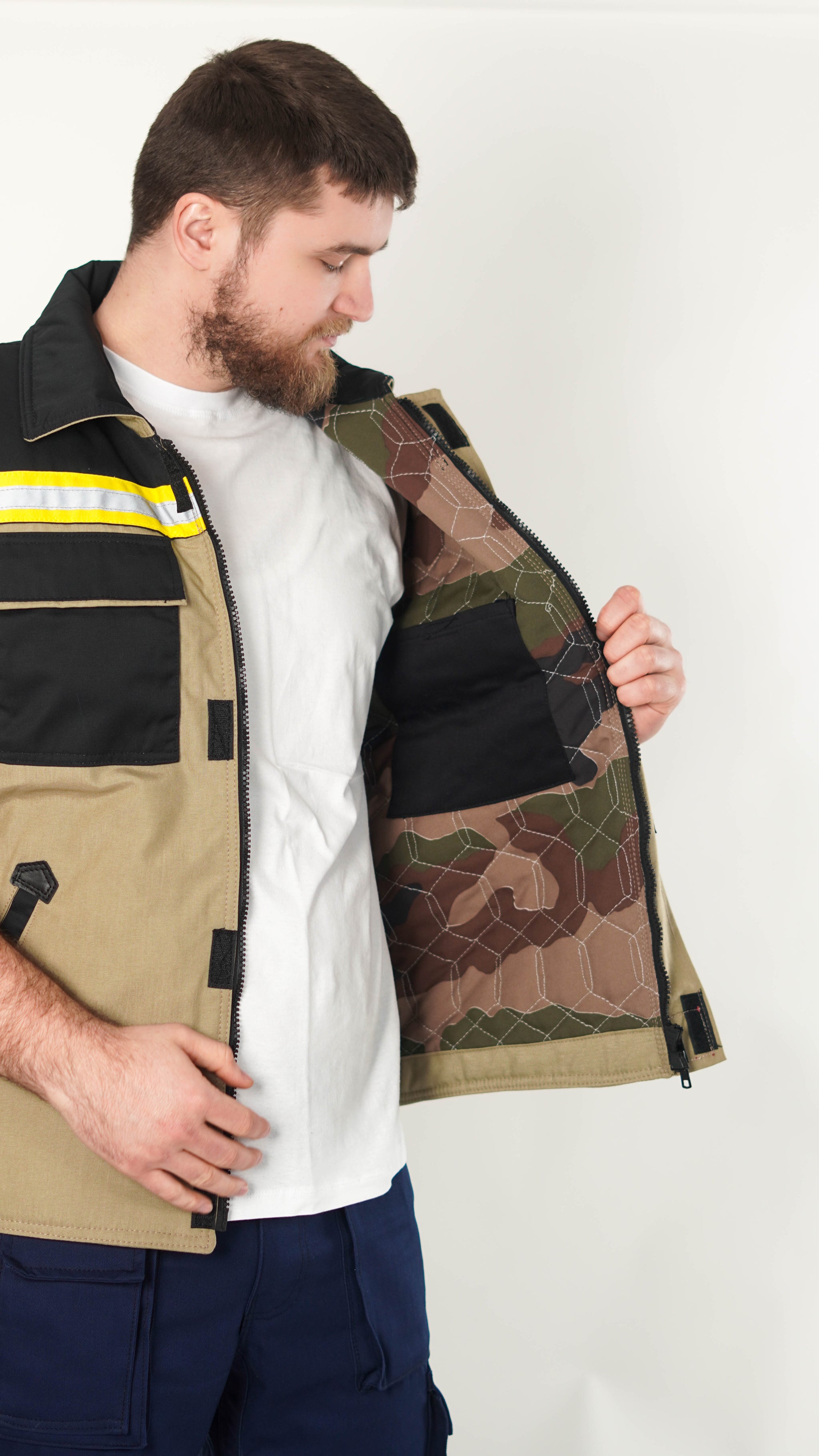 Profesionalni Krem Radni Prsluk