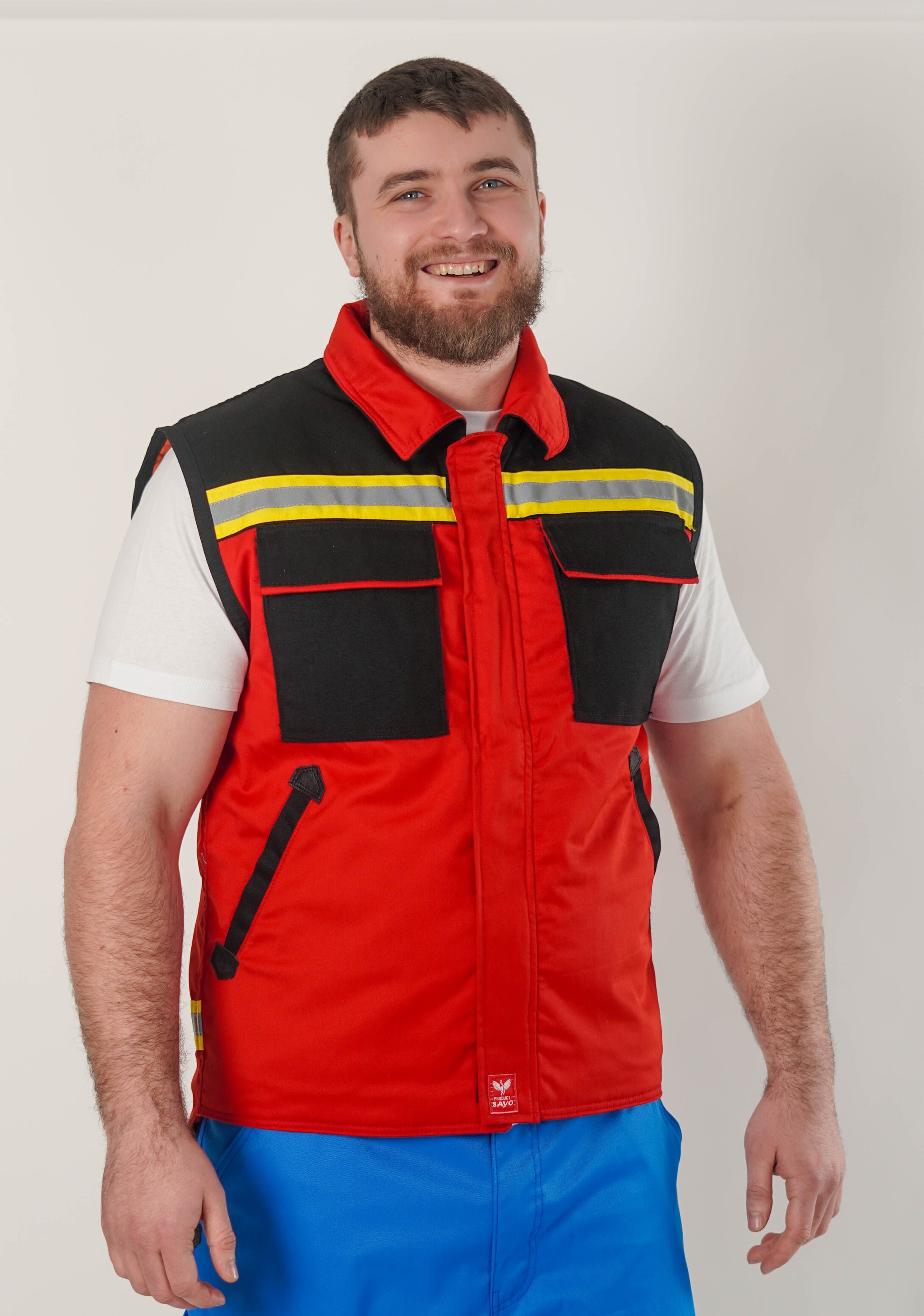 Profesionalni Crveni Radni Prsluk