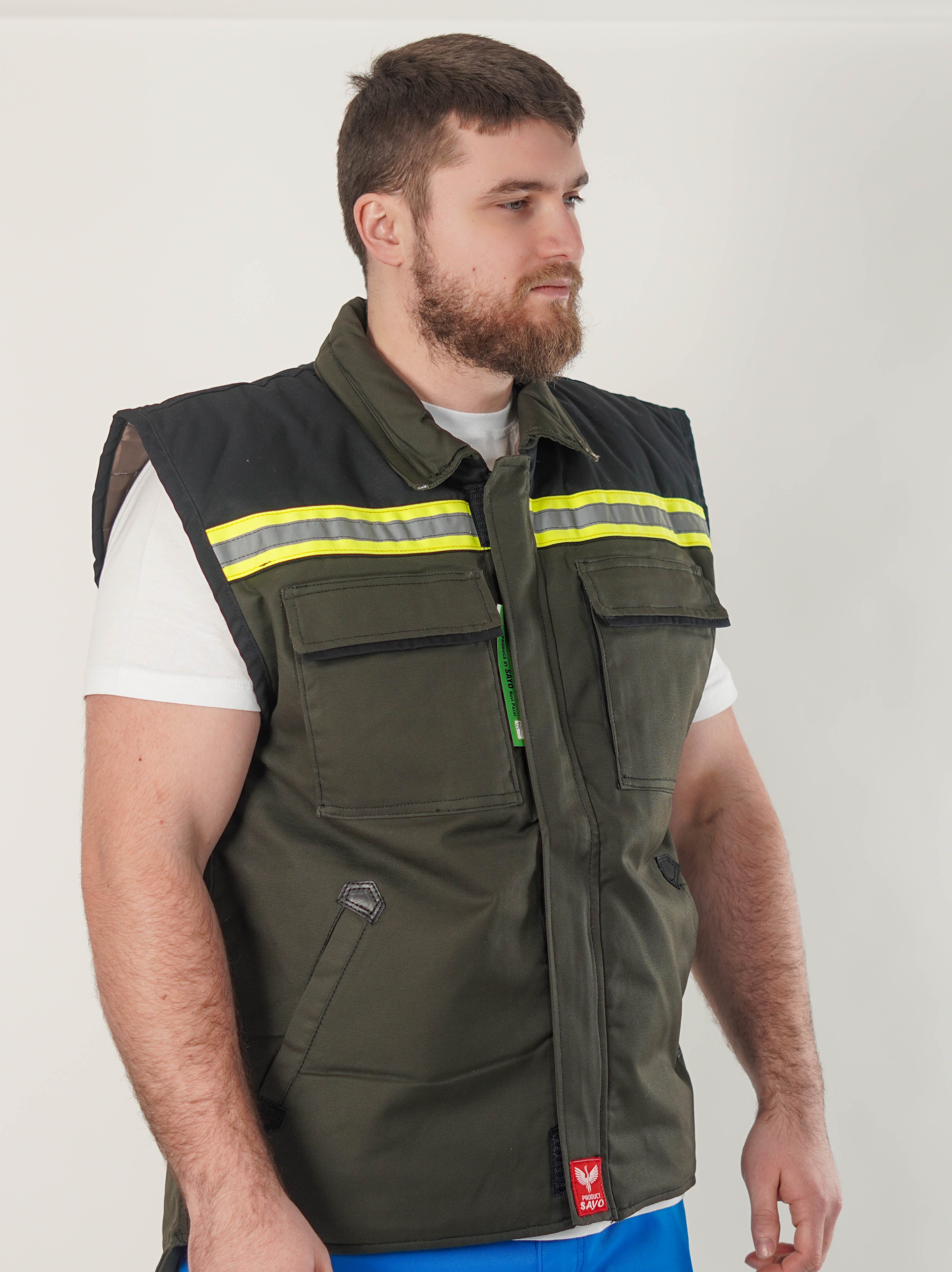 Profesionalni Maslinasto Zeleni Radni Prsluk