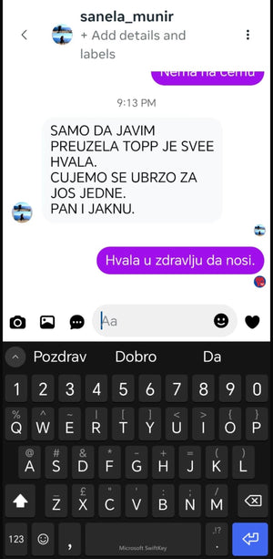 Poruka zadovoljnog kupca