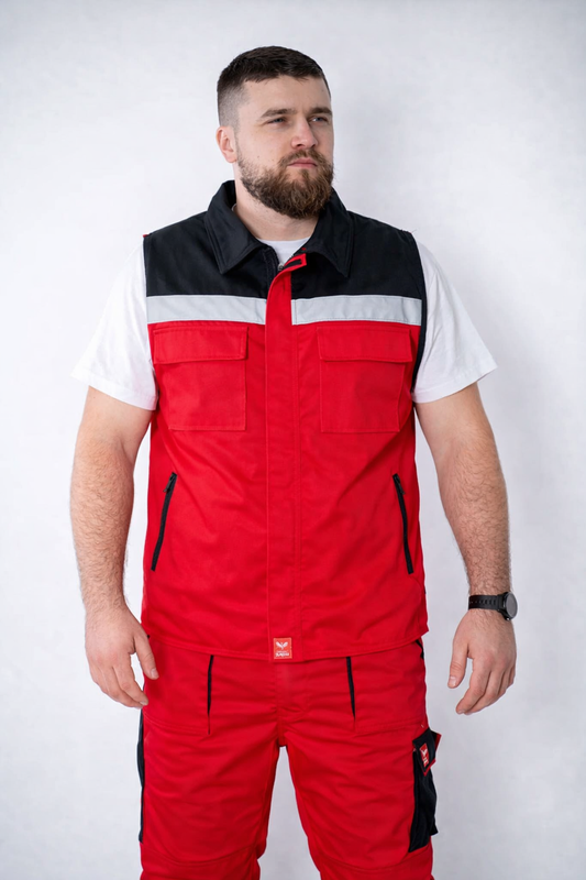 Pantalone + Prsluk Crveno Odelo