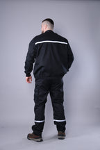 Pantalone + Bluza + Prsluk Crno Odelo