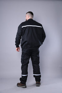 Pantalone + Bluza + Prsluk Crno Odelo