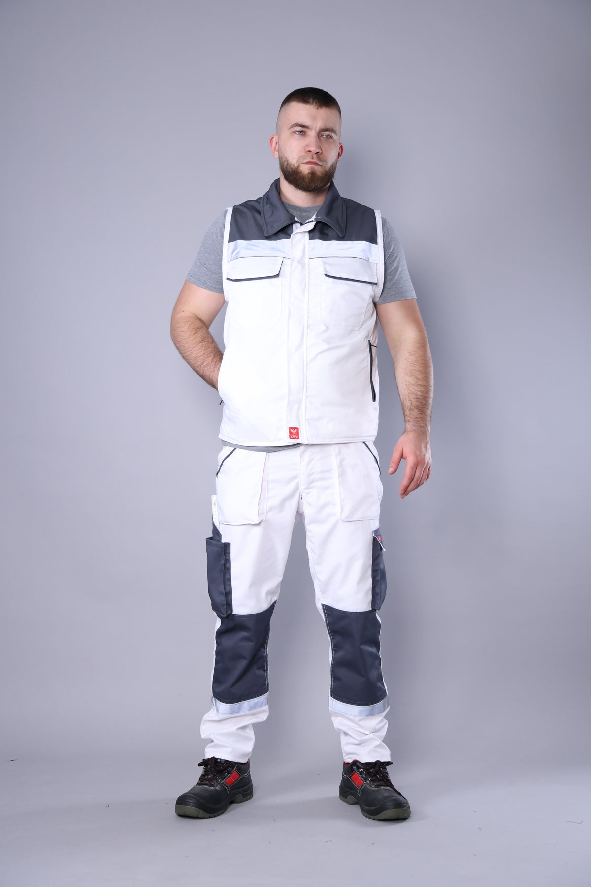 Pantalone + Prsluk Belo Odelo