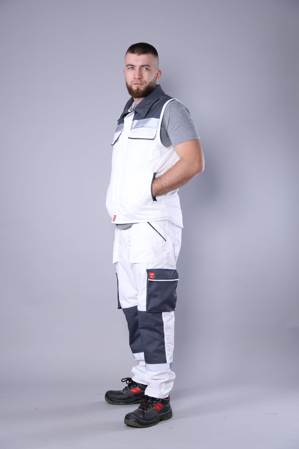 Pantalone + Prsluk Belo Odelo
