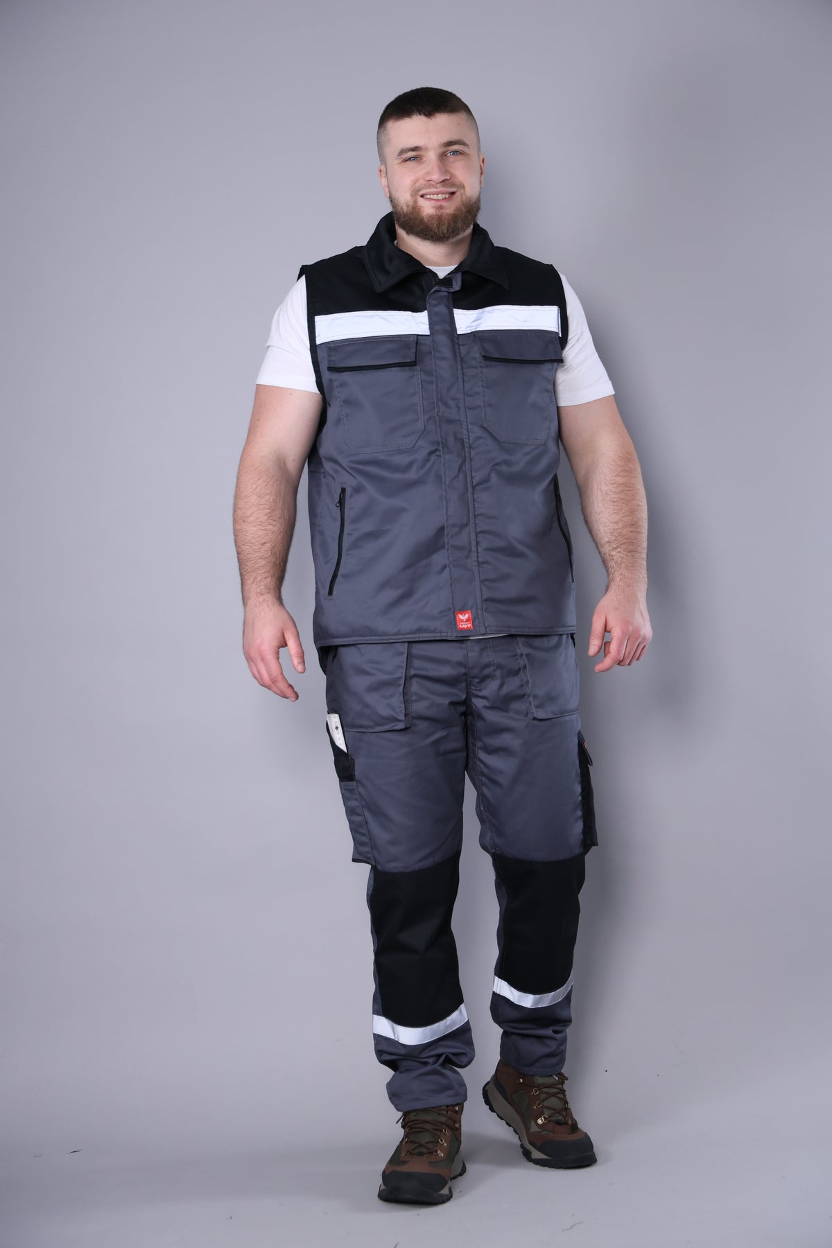 Pantalone + Prsluk Sivo Odelo