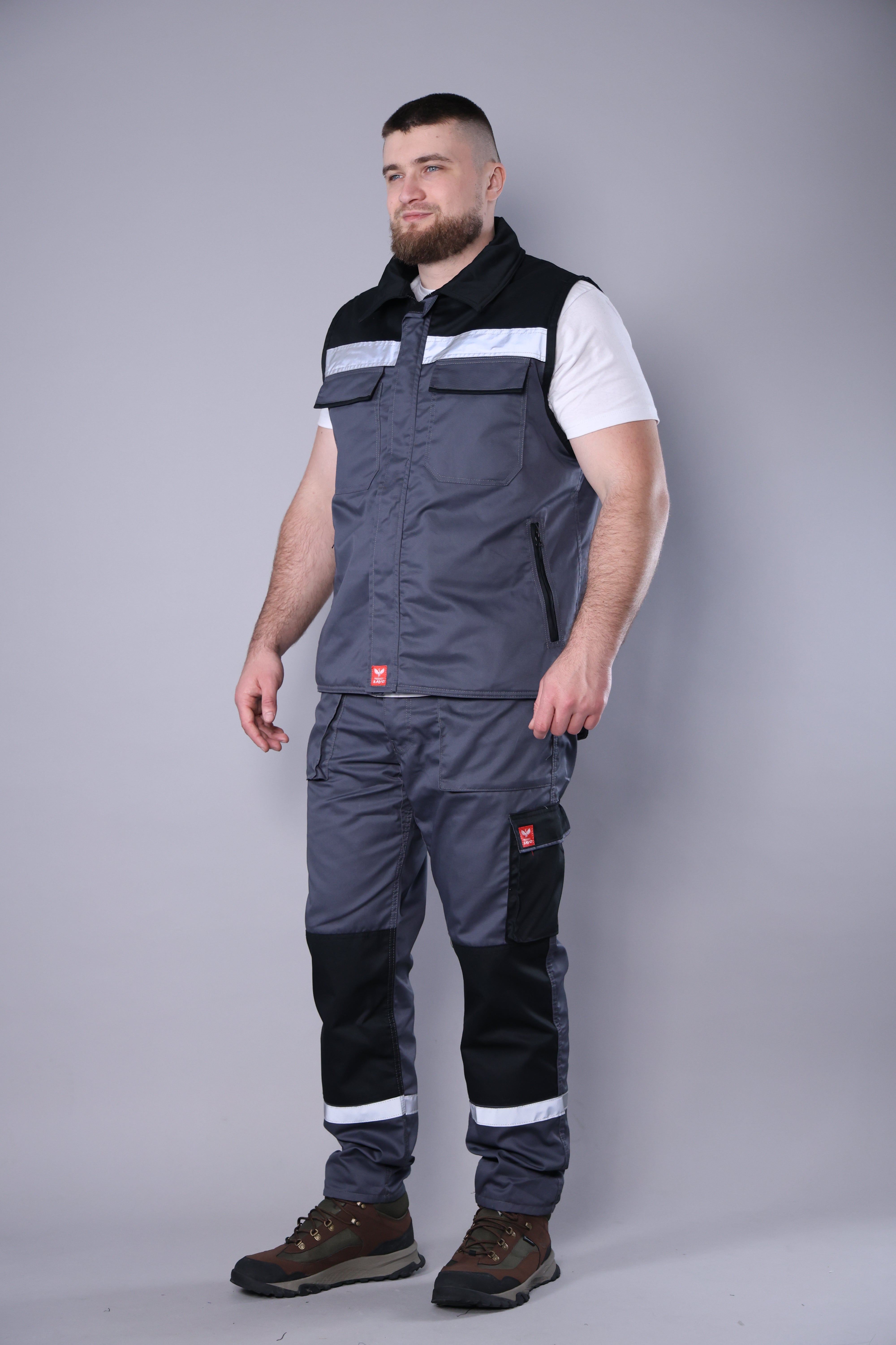 Pantalone + Prsluk Sivo Odelo