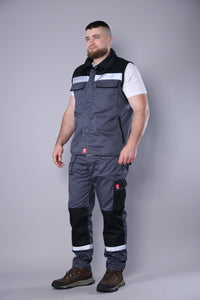 Pantalone + Prsluk Sivo Odelo