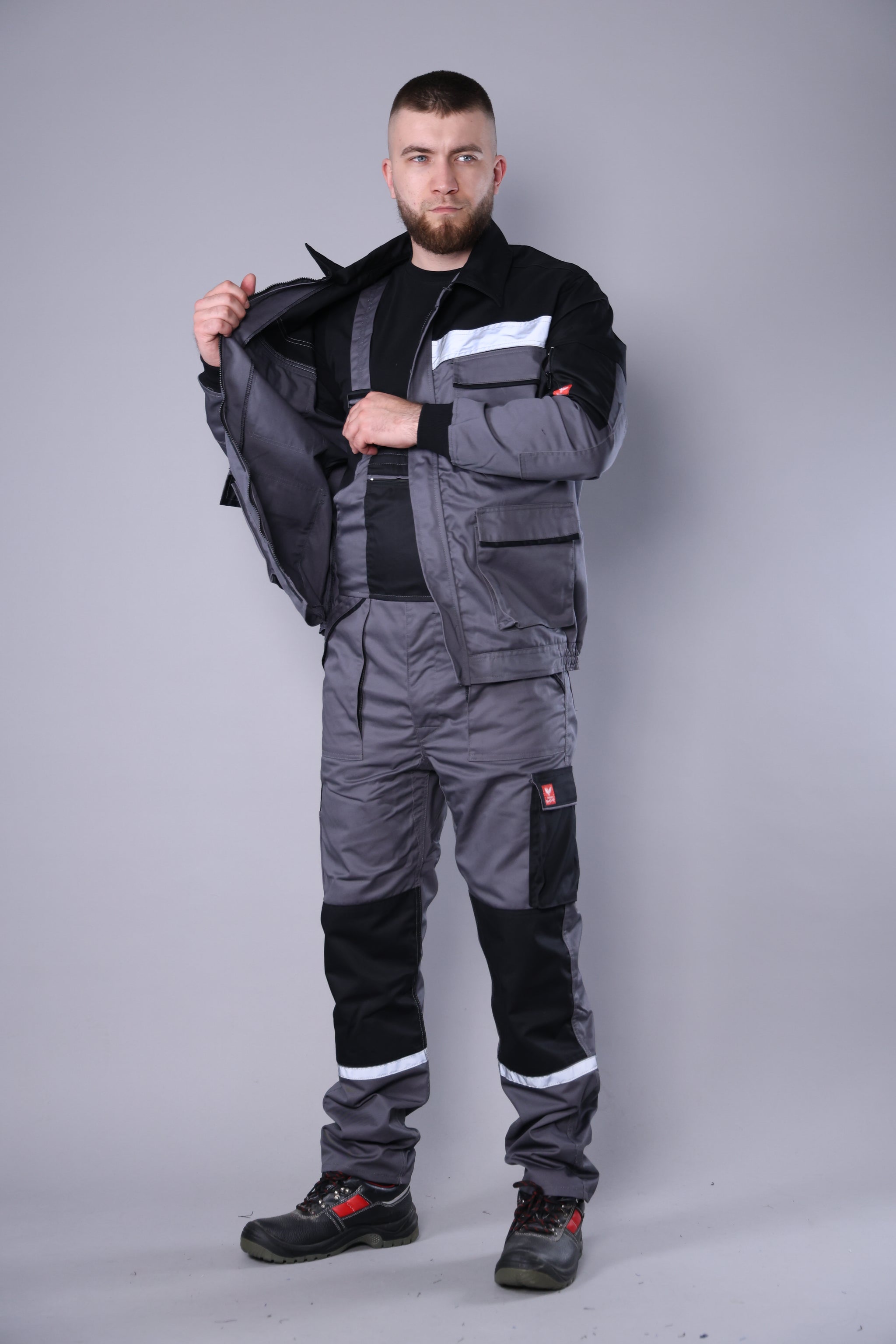 Tregerice + Bluza Sivo Odelo