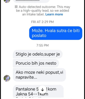 Poruka zadovoljnog kupca
