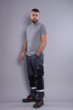 Sive radne pantalone, zimska jakna Sayo